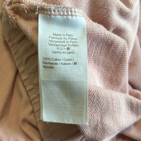 MADEWELL Pant Saunter Sweatpants Pink Terry Cloth Drawstring Sz XS - Picture 11 of 11